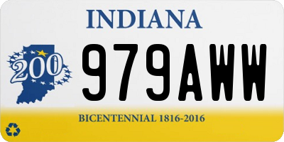IN license plate 979AWW
