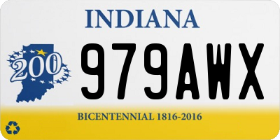 IN license plate 979AWX