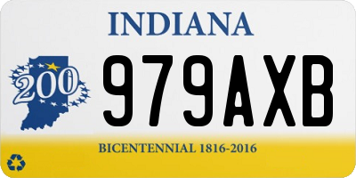 IN license plate 979AXB