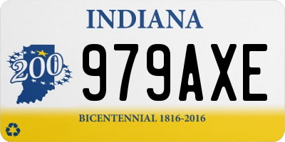 IN license plate 979AXE