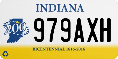 IN license plate 979AXH