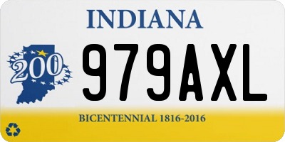 IN license plate 979AXL
