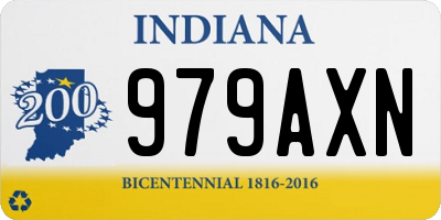 IN license plate 979AXN