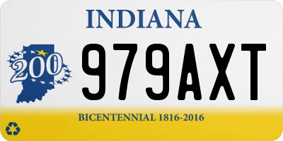 IN license plate 979AXT