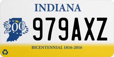 IN license plate 979AXZ