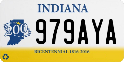 IN license plate 979AYA