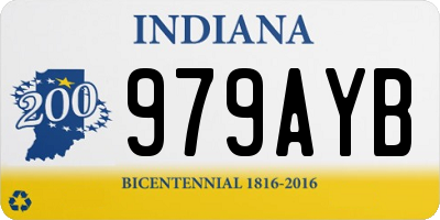IN license plate 979AYB