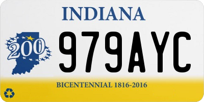 IN license plate 979AYC