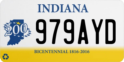 IN license plate 979AYD