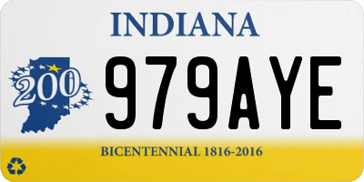 IN license plate 979AYE