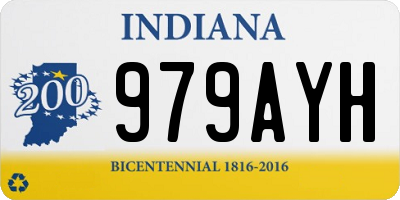 IN license plate 979AYH