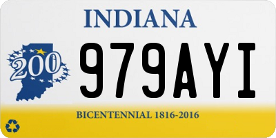 IN license plate 979AYI