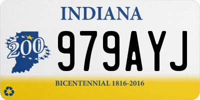 IN license plate 979AYJ