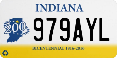 IN license plate 979AYL