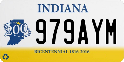 IN license plate 979AYM