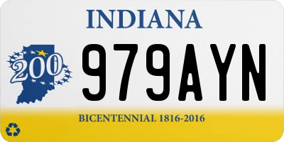 IN license plate 979AYN