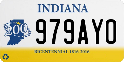 IN license plate 979AYO