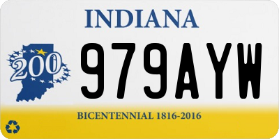 IN license plate 979AYW
