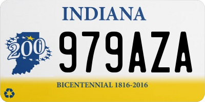IN license plate 979AZA