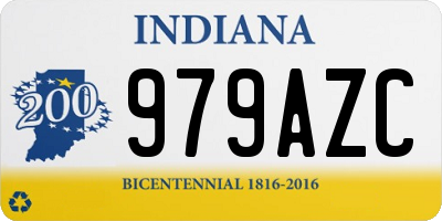 IN license plate 979AZC