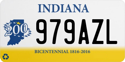 IN license plate 979AZL