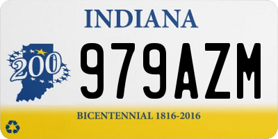 IN license plate 979AZM