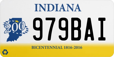 IN license plate 979BAI