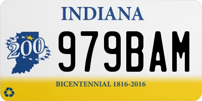 IN license plate 979BAM