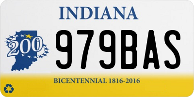 IN license plate 979BAS