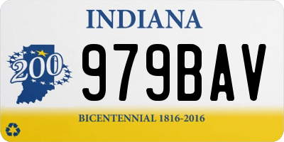 IN license plate 979BAV