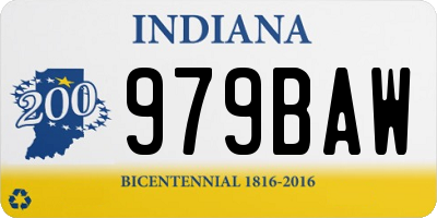 IN license plate 979BAW