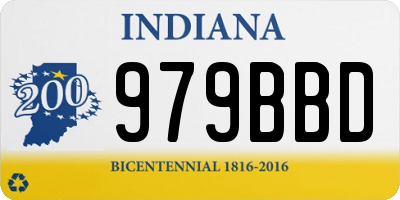 IN license plate 979BBD