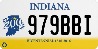 IN license plate 979BBI