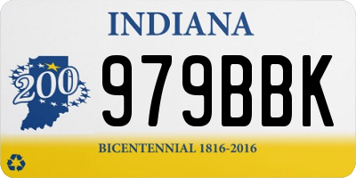 IN license plate 979BBK