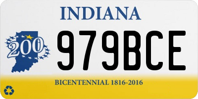 IN license plate 979BCE