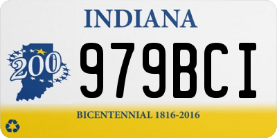 IN license plate 979BCI