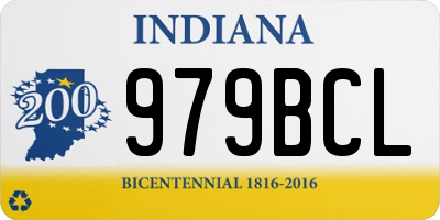 IN license plate 979BCL