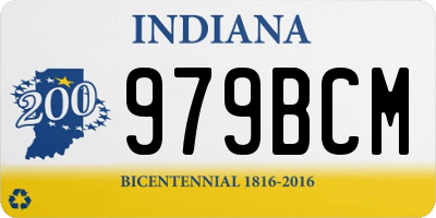 IN license plate 979BCM