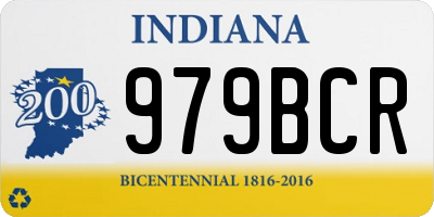 IN license plate 979BCR