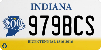 IN license plate 979BCS