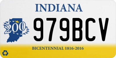 IN license plate 979BCV