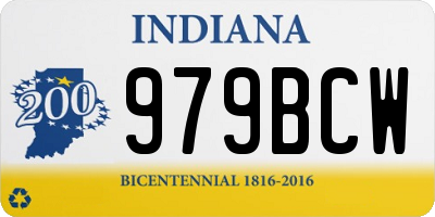 IN license plate 979BCW