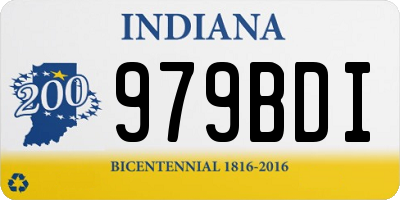 IN license plate 979BDI