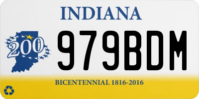IN license plate 979BDM