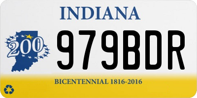 IN license plate 979BDR