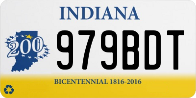 IN license plate 979BDT