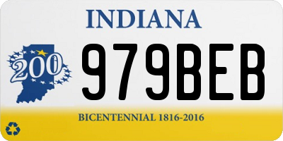 IN license plate 979BEB