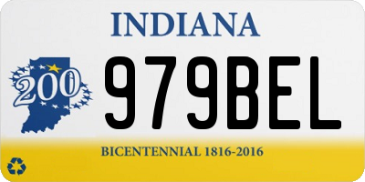 IN license plate 979BEL