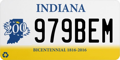 IN license plate 979BEM