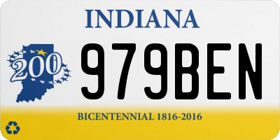 IN license plate 979BEN